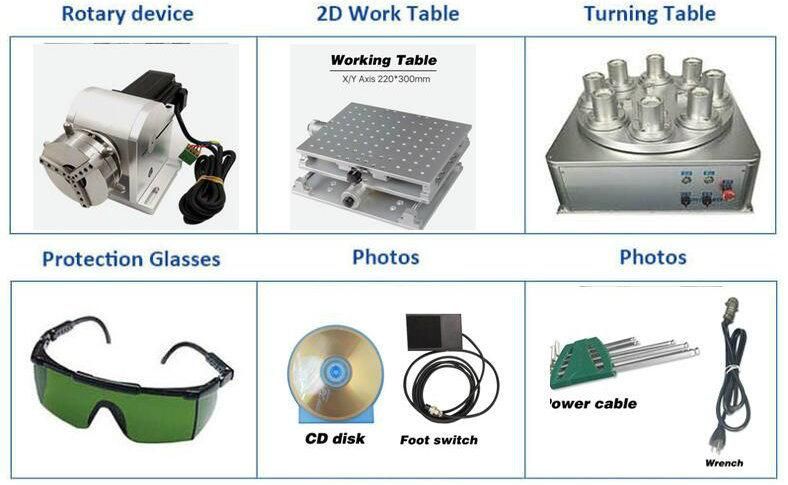 20W 30W 50W Aluminum Stainless Steel Color Laser Marking Machine