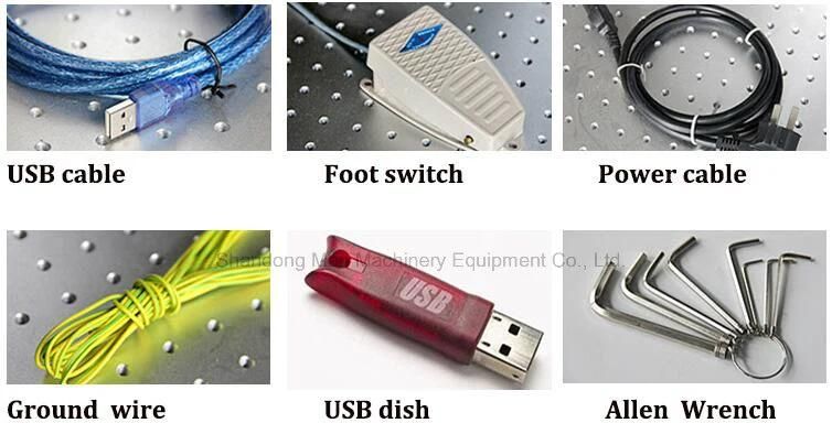 Small Size 30W 50W Laser Marking Machine with Free Maintenance