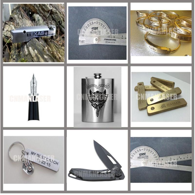 100W Stainless Steel, Alumina, Tungsten, Gold, Silver, Ear Tags, Abrasive Tools Fiber Laser Marking Machine