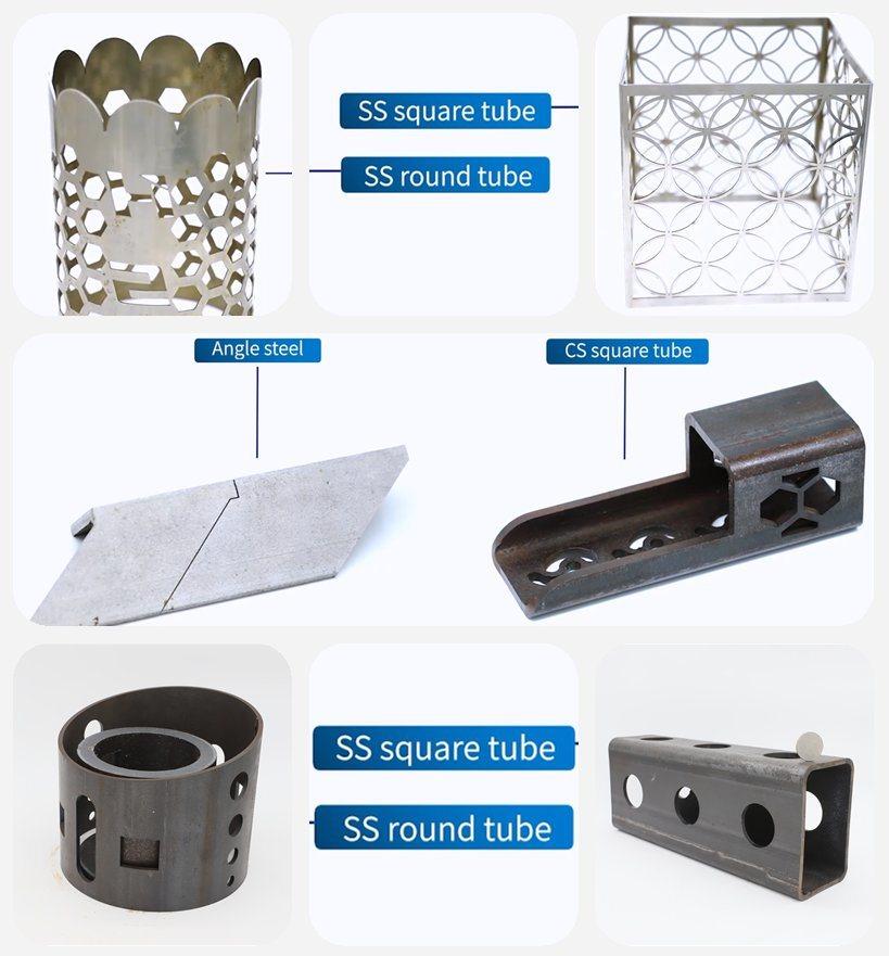 High Quality Stainless Steel Aluminum Copper CNC Carbon Steel Sheet Metal or Tube Pipe Automatic Fiber Laser Cutting Cutter Machine