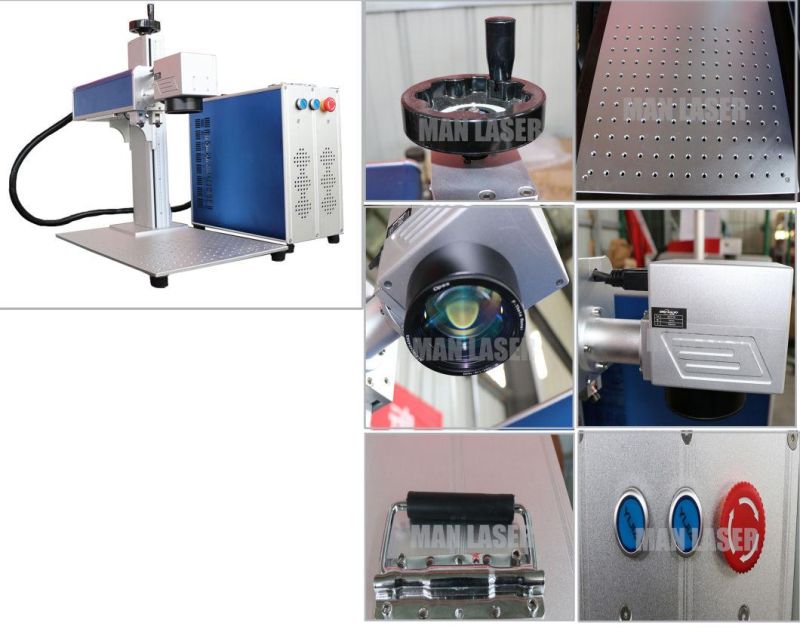 30W Fiber Laser Making Machinery Cabinet for Aluminium Alloy