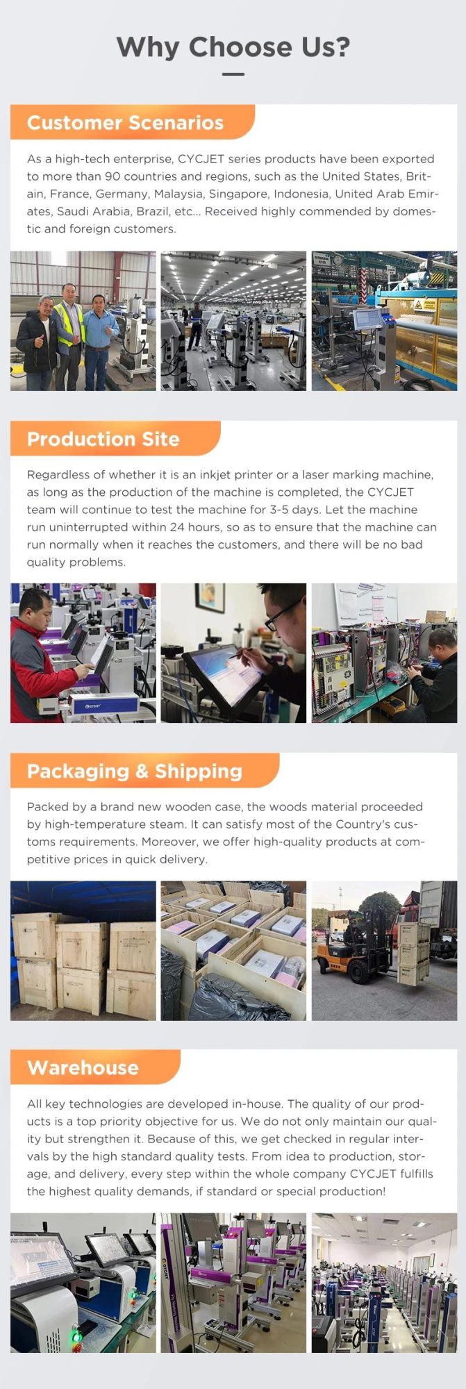 Cycjet Industrial CO2 Fly Laser Marking Machine for Pet Bottle