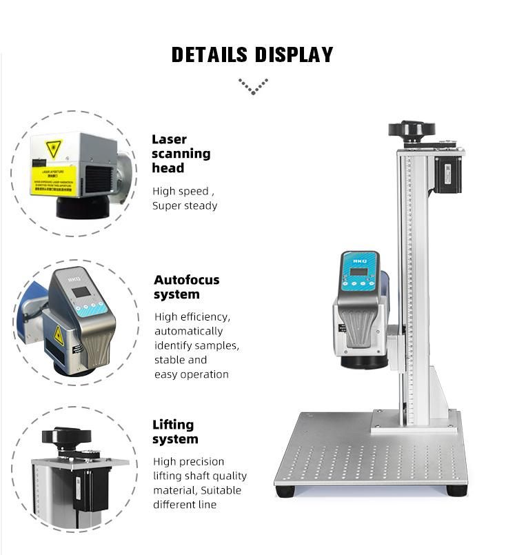 Jewelry Ring Bracelet Fiber Laser Marking Machine 2020 Newest Auto Focus Laser Metal Engraving, Achine