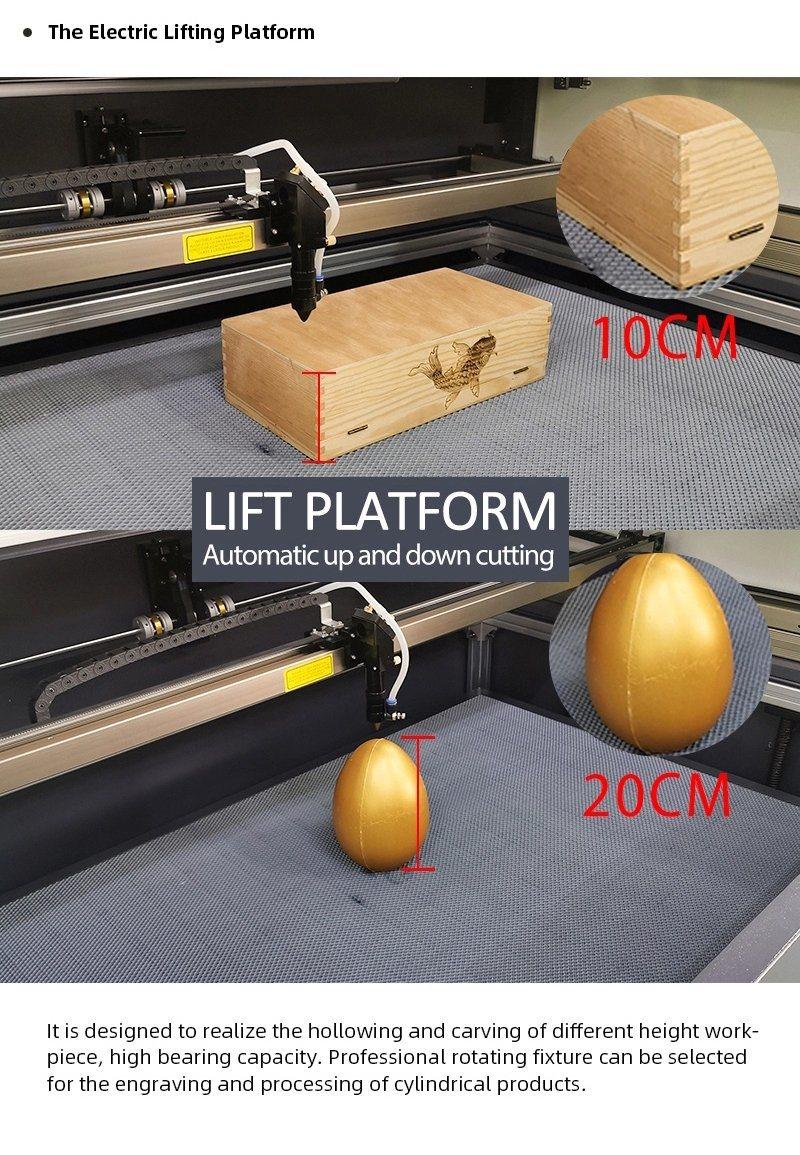 6090 80W High Quality Auto Focus Wood Laser Cutting and Engraving Machine