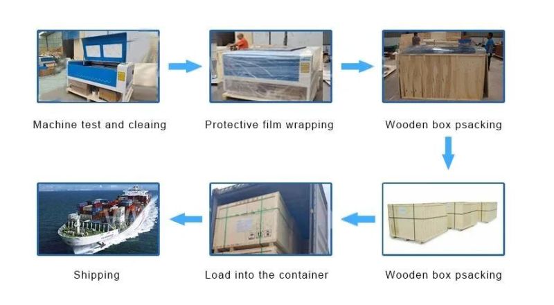 50W Ruida CO2 Laser Engraving Machine 3050 with Red-DOT Position Function Water Chiller