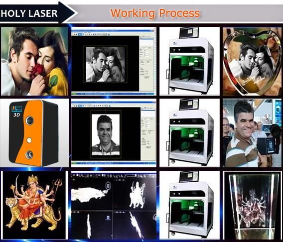 High Frequency 3D Crystal Laser Engraving Machine From Holylaser