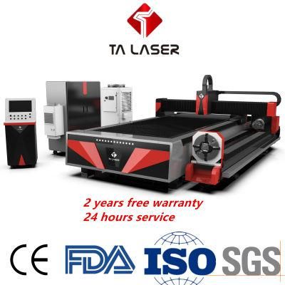 1530 1325 Fiber Optic Equipment / CNC Laser Cutter / Carbon Metal Fiber Laser Cutting Machine with Rotary