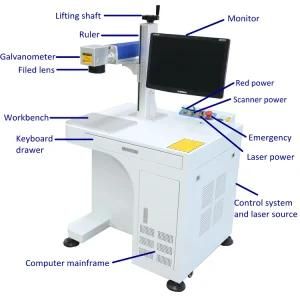 100W Fiber Laser Marking Engraving Machine Laser Equipment for Metal