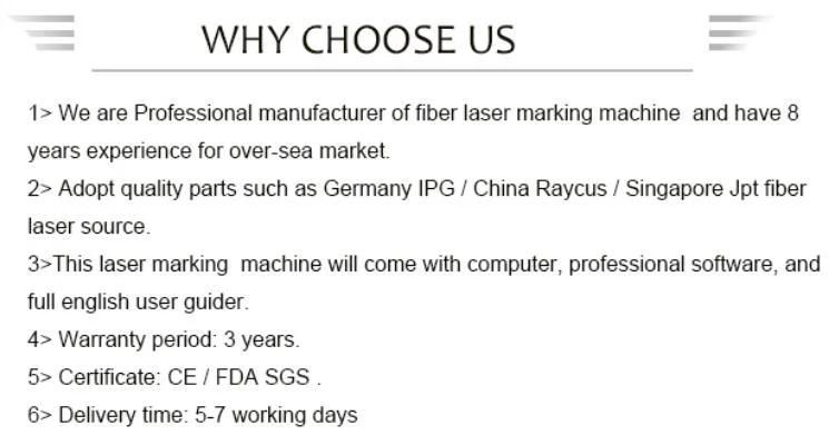 Color Metal Nonmetal Enclosed Fiber Laser Marking Machine 50W 30W