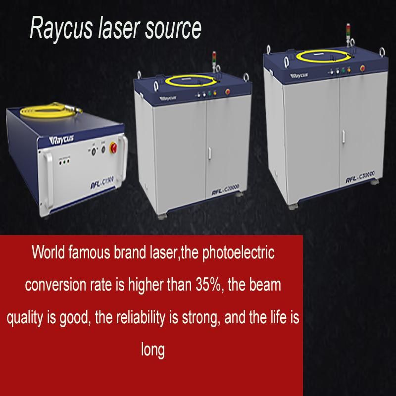 Ipg Raycus Source 1000W 1500W 2000W 3000W Metal Fiber Laser Cutting Machine