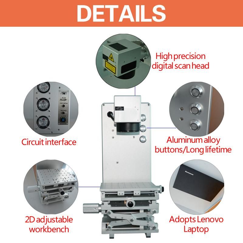 Portable Fiber Laser Marking Machine Metal Laser Marking Dapeng Laser Ce