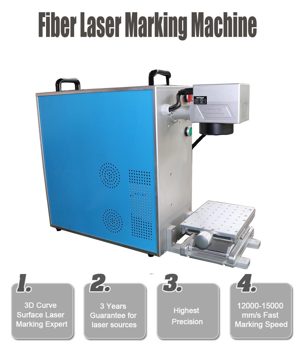 Fiber Laser Marking Engraving Machine for LED Lamp Socket Switch Button