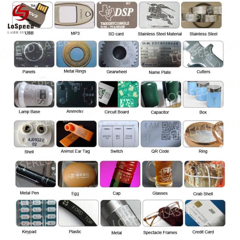 Laser Marking Metal Label Barcode Fiber Laser Marking Machine 20watt