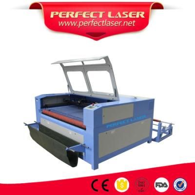 CO2 80W/100W 1600*1000mm Cutting Size Fabric Laser Cutting Machine with Auto Feeder