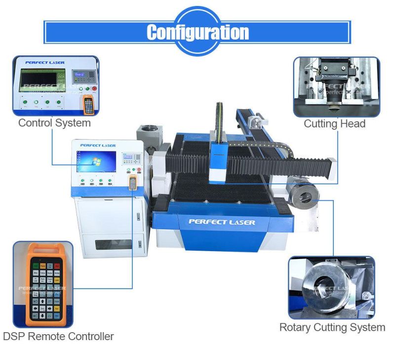 1000W 2000W Metal Pipe and Sheet Fiber Laser Cutting Machine