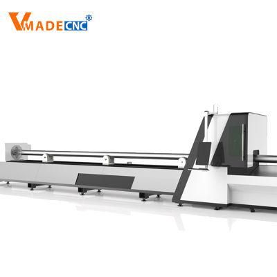4000W Metal Stainless Steel Square Pipe Tube Fiber Laser Cutting Machine