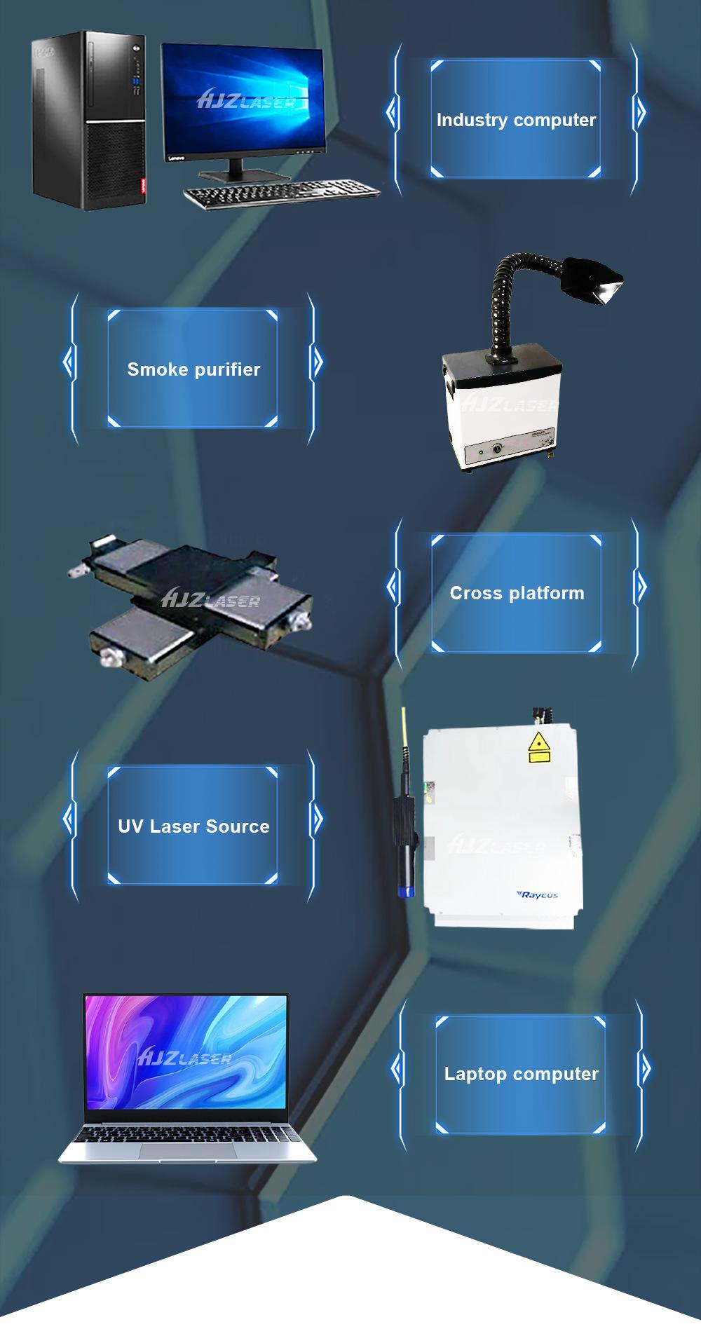 ID Card Printer with Laser Engraver UV Laser Marking Machine