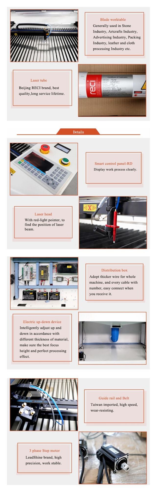 150W 1390 Metal and Non Metal Derek CNC CO2 Laser Engraving and Cutting Machine for Metal