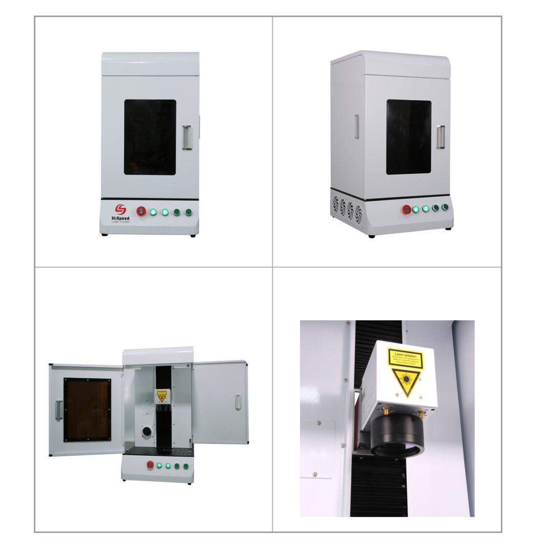 Hispeed Higher Accuracy CNC Fiber Engraving Machine with RF Metal Tube Laser Source