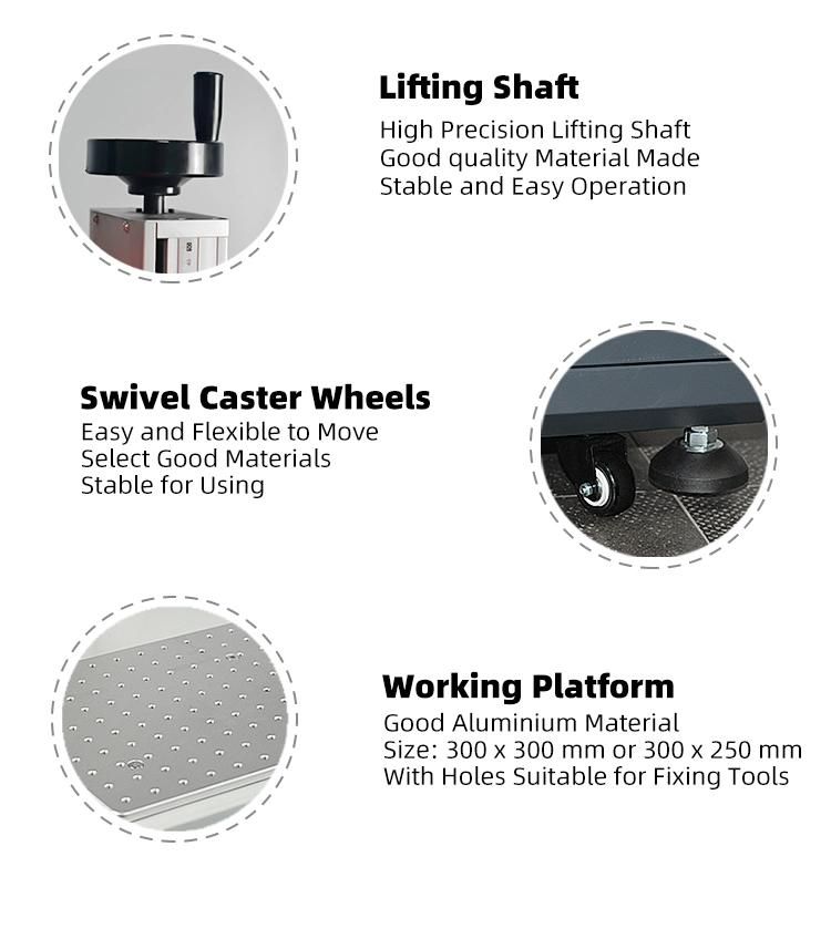 Fiber Laser Marking Machine with Xy Axis Mobile Platform