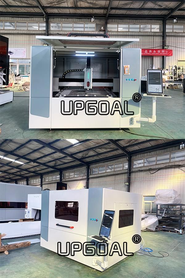 Small Enclosed 130*900mm Fiber Laser Cutting Machine 1500W