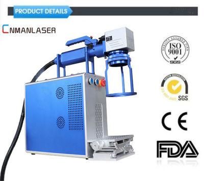 30W Portable Hand-Held Fiber Laser Etching Jewellery Metal Laser Engraver Printer