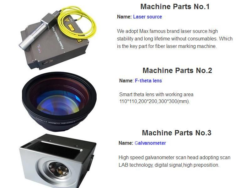 20W UV Mini Fiber Laser Marking Machine with Rotary Devices