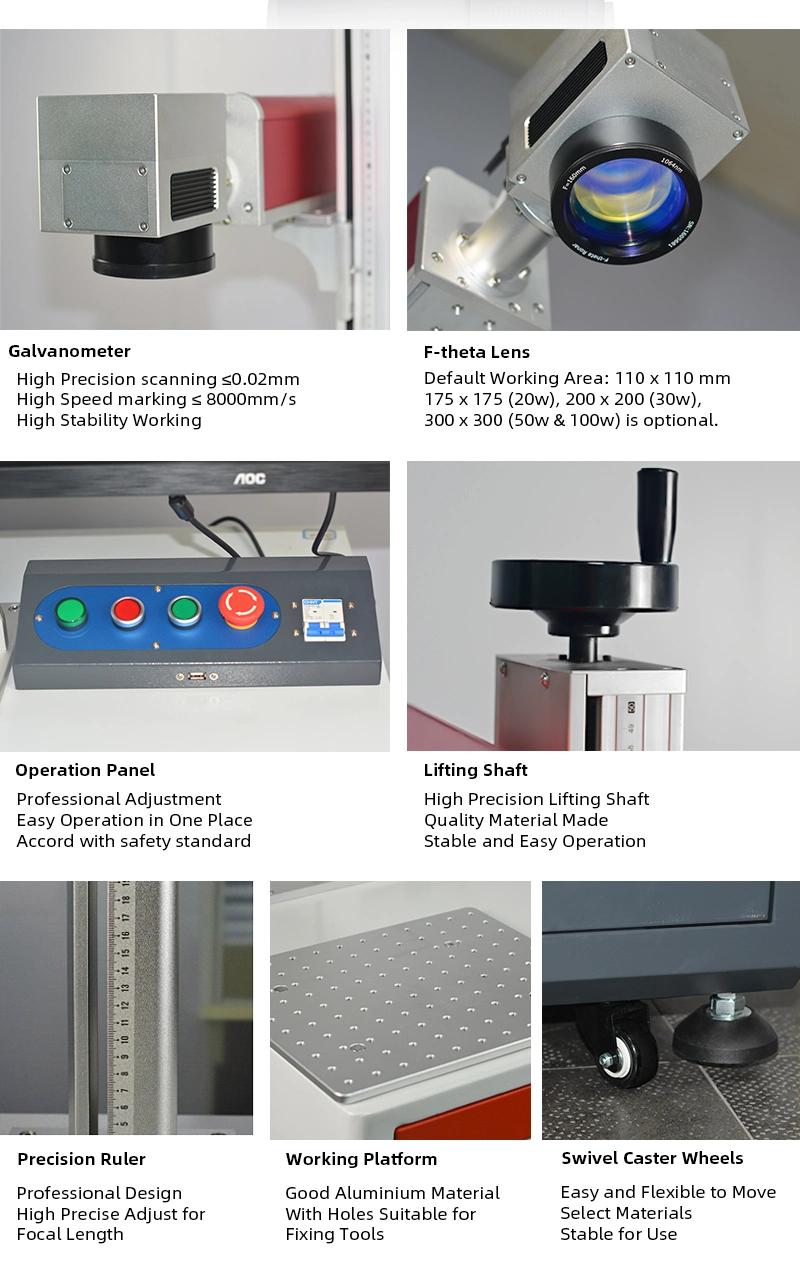 Laser Vernier Caliper Logo Marking Fiber Laser Machine