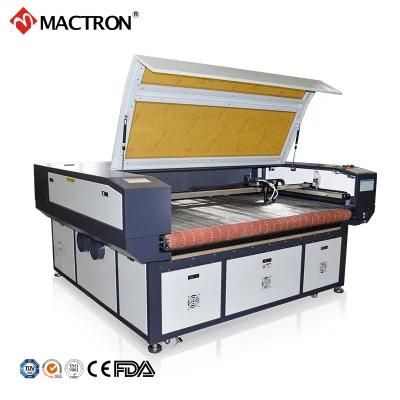 CCD Camera Automatic Feeding Workbench 130W 150W CO2 Laser Cutting Machine for Continuous Line Production
