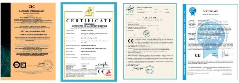 Cci Laser-Metal /Stainless Steel/Carbon Plate Fiber Laser Cutting Machines with 1kw 2kw 500W 1000W 2000W 3000 Watt Ipg/Raycus Cutter