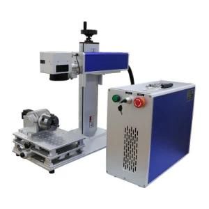 Free Shipping 20W 30W 50W Metal Fiber Laser Engraver Machine for Steel Aluminum