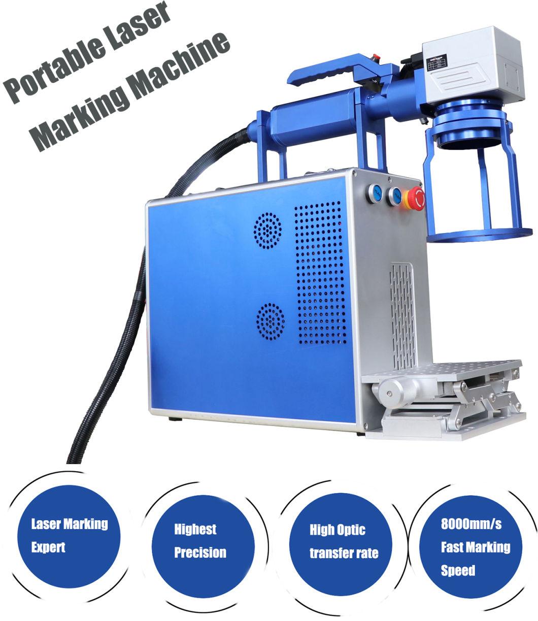 High Precision Metal Plastic Jewelry CNC 20W Fiber Laser Color Marking Machine