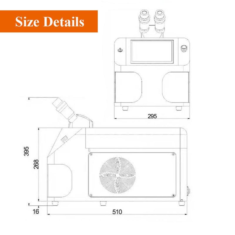 Dapeng 60W Professional Mini Spot Laser Welder Welding Machine