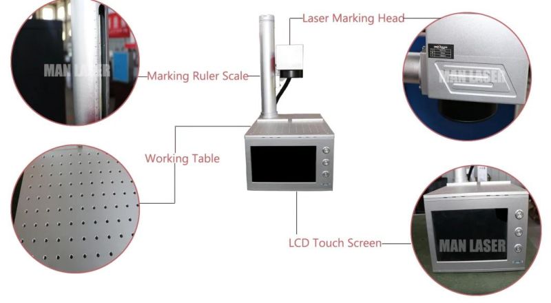 High Speed Laser Marking Machine 20W for Steel Tools