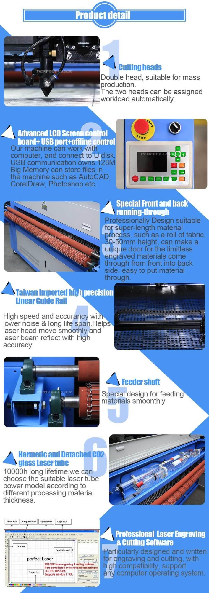 Aoto Feeding Fabric Leather Cloth Garment Laser Engraver Cutter Machine
