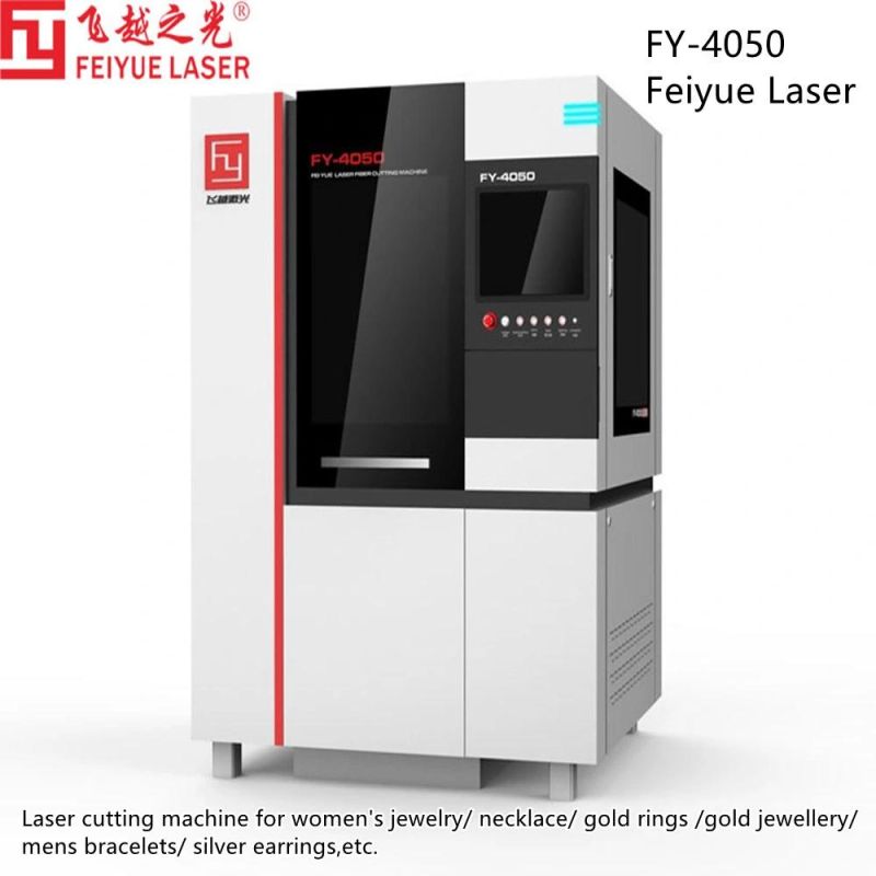 Fy4050b Feiyue Portable Mini Small CNC Fiber Metal Laser Laser Cutting Machine for Women′s Jewelry Necklace Gold Rings Ornaments Jewelry Decorations Accessories