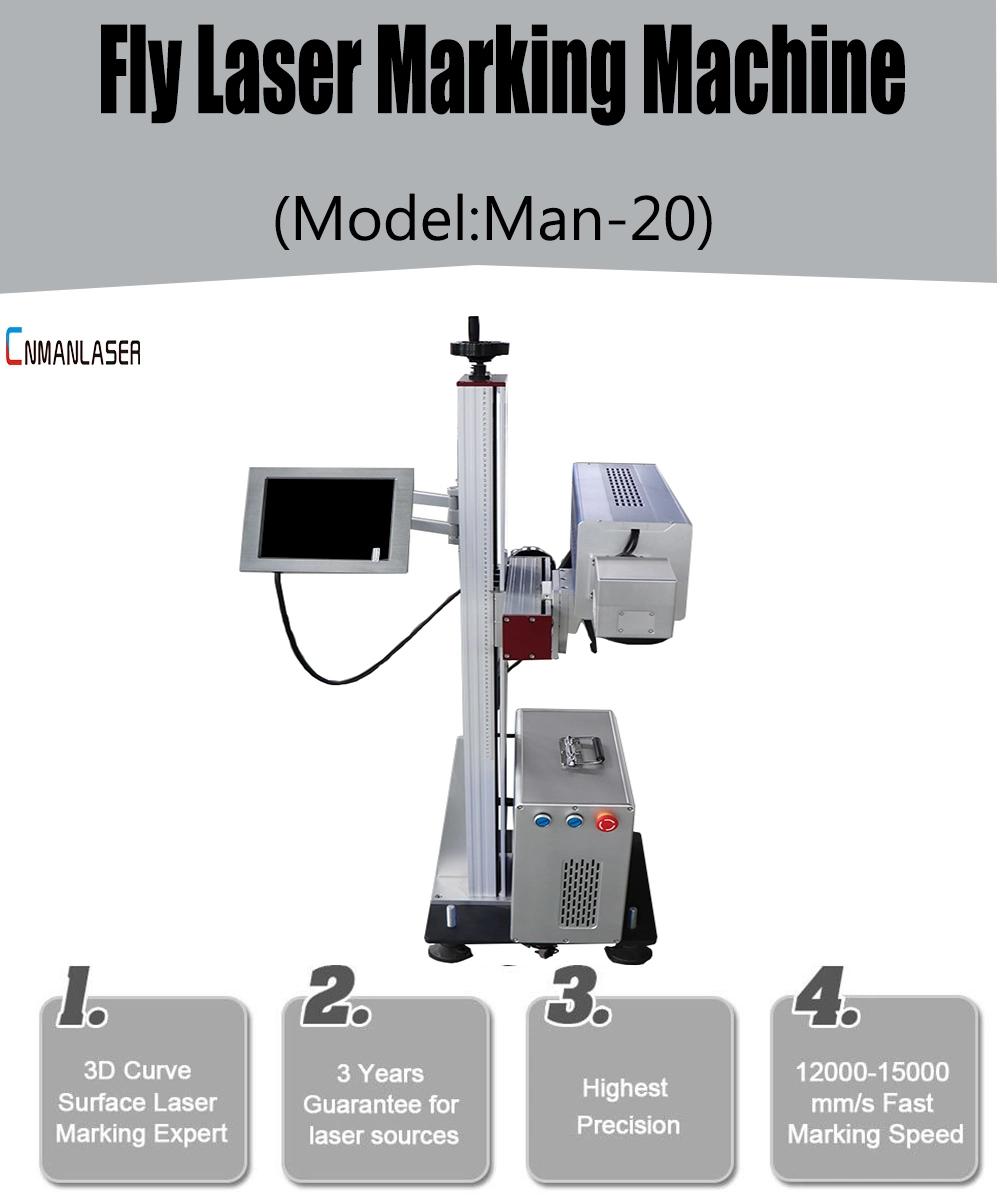 Flying/Automation CO2 Laser Marking/Engraving Machine for Paper /Cloths/Non Metal Materials