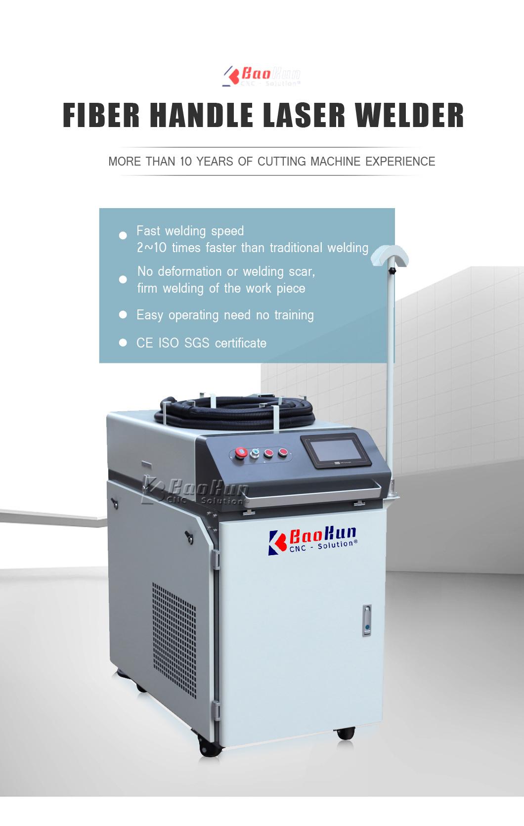 High Precision 1000W Raycus Fiber Handheld Laser Welding Machine