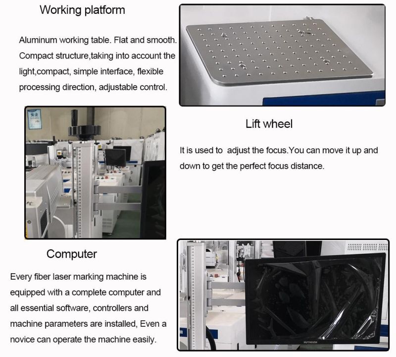Metal Iron Fiber Laser Mark Rmachine Engrave Machine