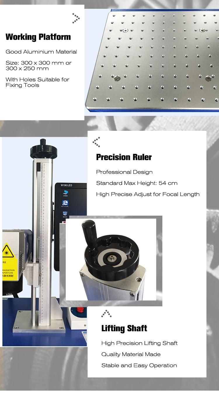 Laser Cattle Ear Tag Printing Machines Optical Fiber Laser Marking Machine Price
