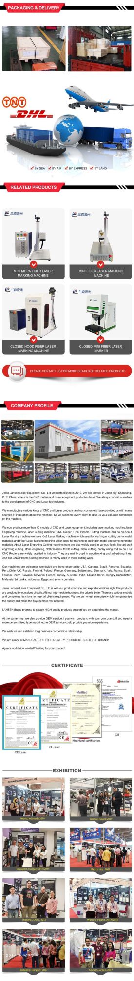 High Quality Product 100W Desktop Fiber Laser Marking Machine