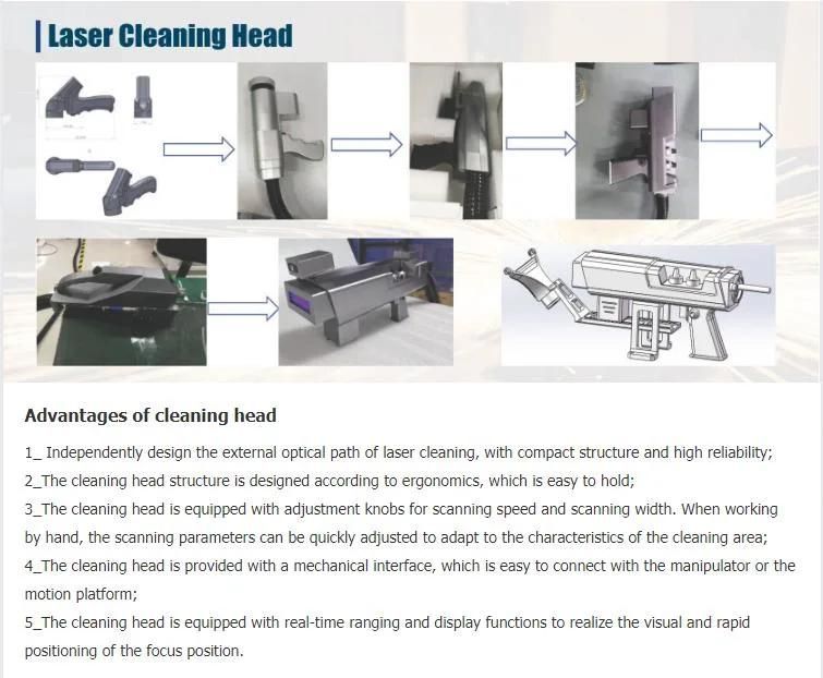 Rust Remover Pulse Handheld Paint Fiber Laser Metal Cleaner Machine