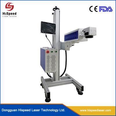 Hispeedlaser UV Flying Laser Marking Machine for Face Mask Kn95
