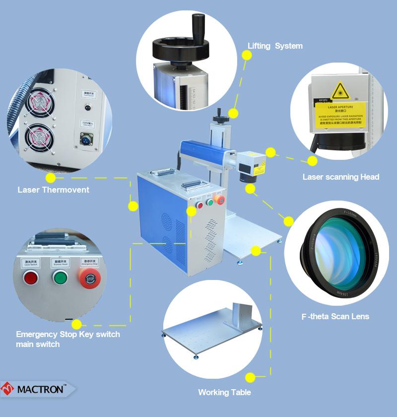 20W Portable Jewelry Fiber Laser Marking Machine Price