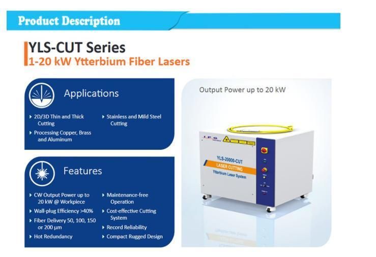 Ylr-1000-K Ylr-1500-K Yr-2000-mm-Wc Ylr-3000-K Ylr-4000-K Ipg Fiber Laser Source Raycus Fiber Laser Cutting Source