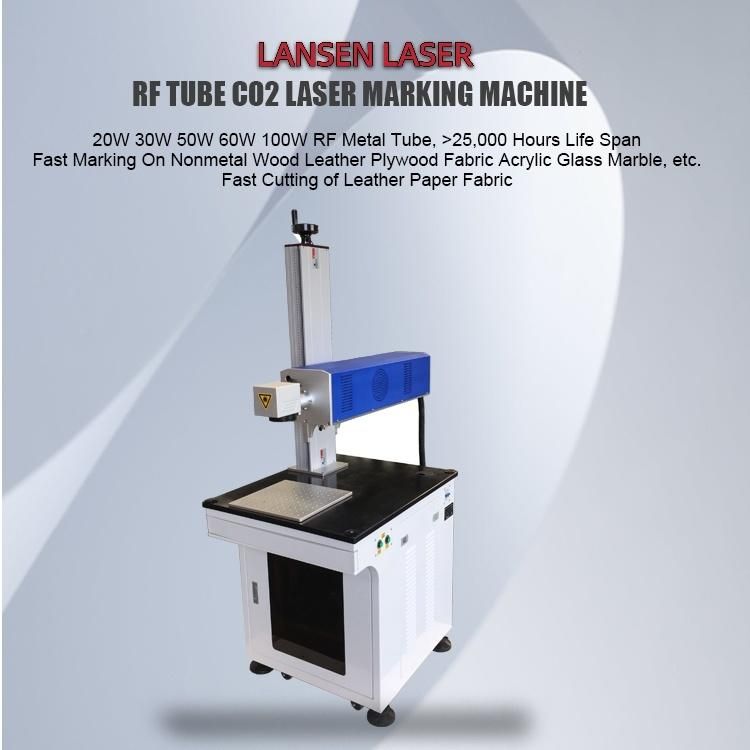 Desktop RF Tube CO2 Laser Marker Engraving Machine for Nonmetal