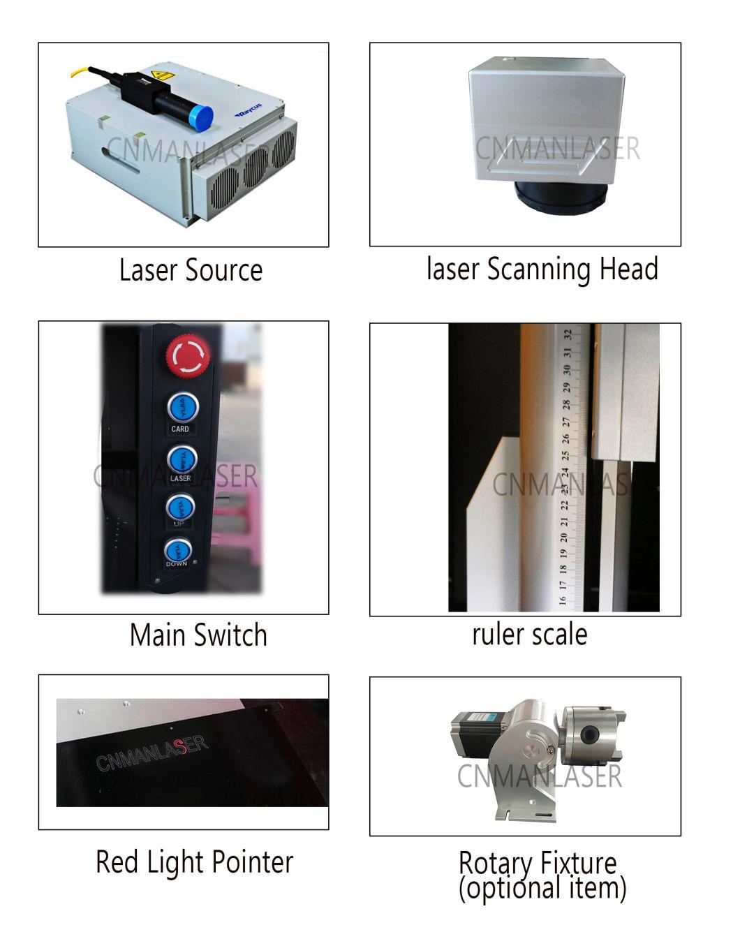 50W Factory Direct Sale 30W Rings Print Machine Ear Tag Fiber Laser Marking Machine