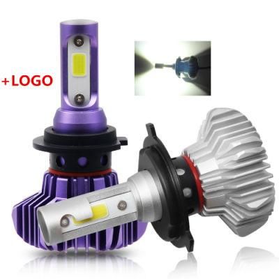 Super Bright Fanless 12000lm S9 H11 H13 9006 9005 LED Headlight H7 Smart Car Auto LED Headlight Bulb H4