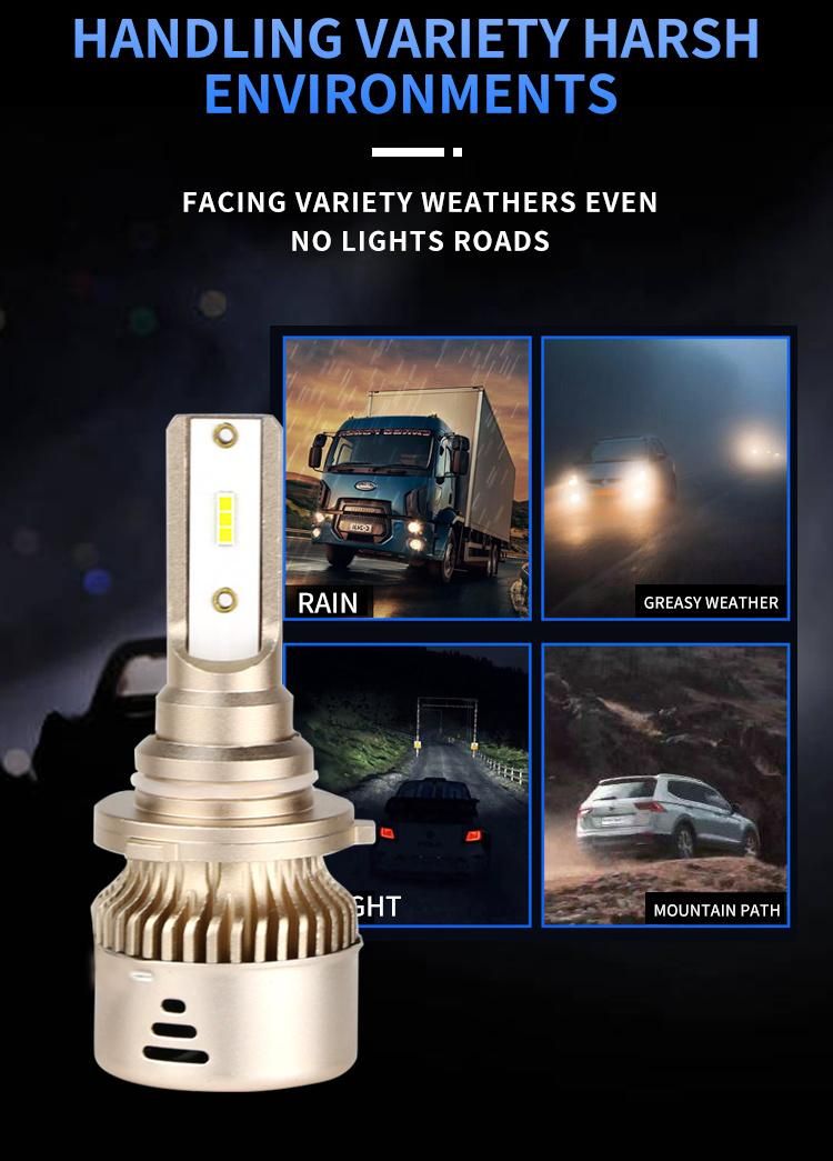 Brightest 6500lumen H1 Hb3 9003 Hb4 H7 H8 H9 H11 LED Motorcycle Headlights Bulbs LED Car Headlight H1