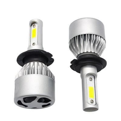 Cheapest High Beam Car Lights S2 72W 8000lm 9-32V COB Chip H4 6000K H1 H3 H11 9006 Auto Fog Light Car Light Bulbs Headlight